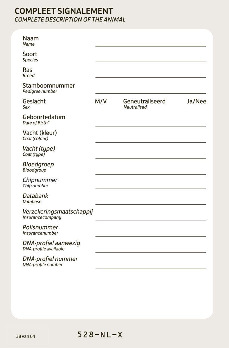 PetBase dierenpaspoort pagina 7