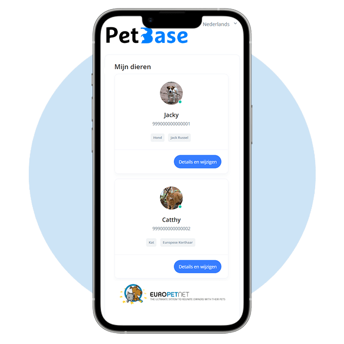 Register a pet