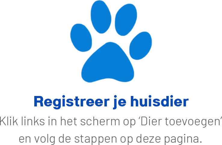 registratie huisdier