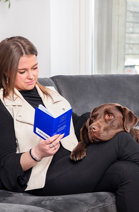De chip van je huisdier - hond, kat, konijn, fret, paard - registreer je in de Europese databank van nederland